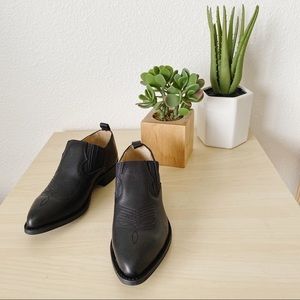 FRYE Billy shootie black washed oiled vintage